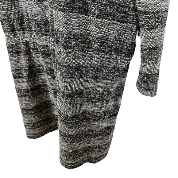 LOU & GRAY Wide Horizontal Stripe Knit Casual Long Sleeve Knee Length Dress sz M - Picture 10 of 16